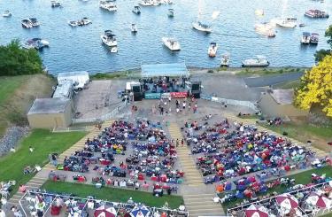 concert audience lakeside